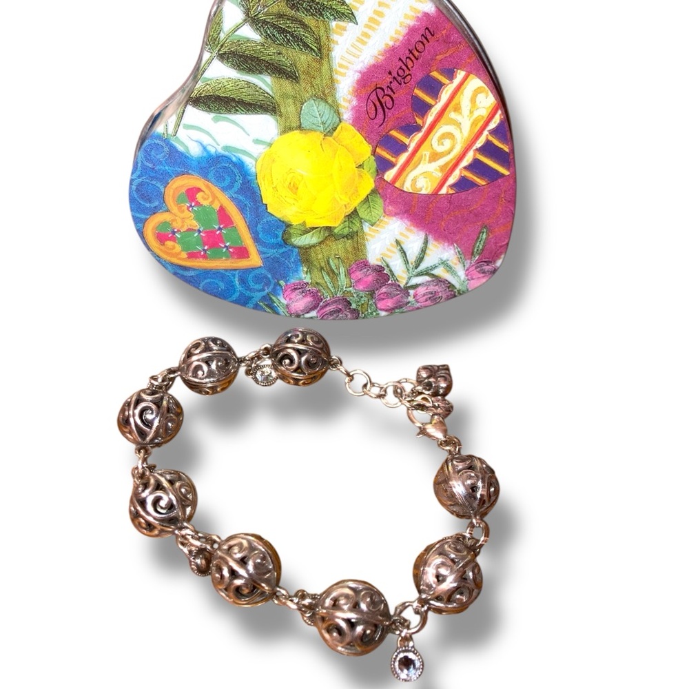 Brighton Bracelet + Heart Tin - EUC